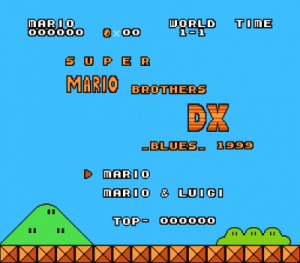 Super Mario Bros DX Blues (SMB1 Hack) ROM