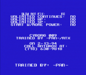 Anthrox - Mode 7 Trainer (PD) ROM