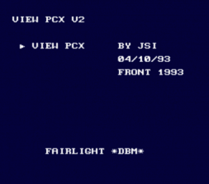 View PCX - Fairlight DBM (PD) ROM